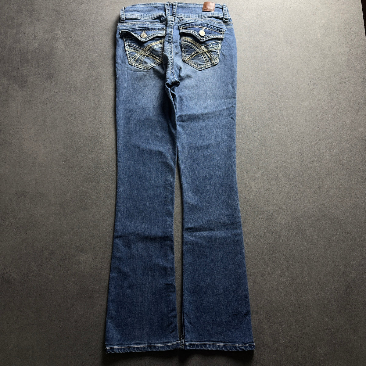 Y2K BASIC BOOTCUT JEANS (Größe XS)
