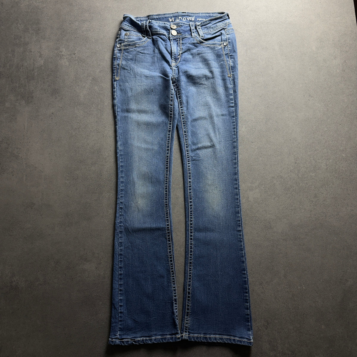 Y2K BASIC BOOTCUT JEANS (Größe XS)